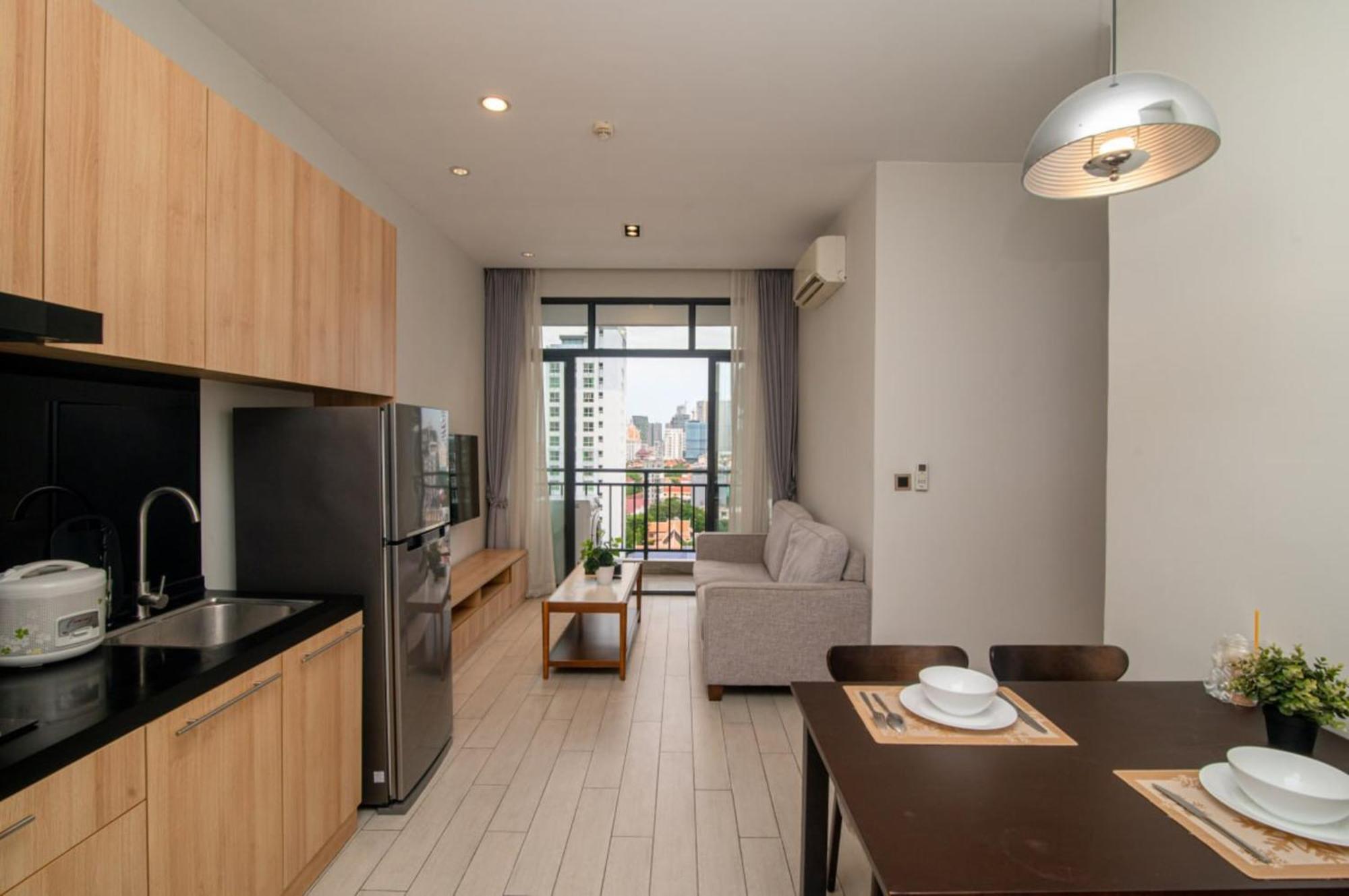 The View Serviced Residence 豪景日式酒店公寓 Phnom Penh Exteriör bild